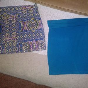 🍂🍁2 Skirts 1-Charlotte Russe & 1-Xxi EUC